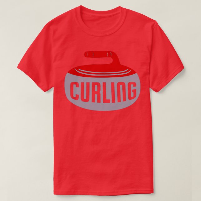 Camiseta Curling Ice sport Curling Lover Ideia (Frente do Design)