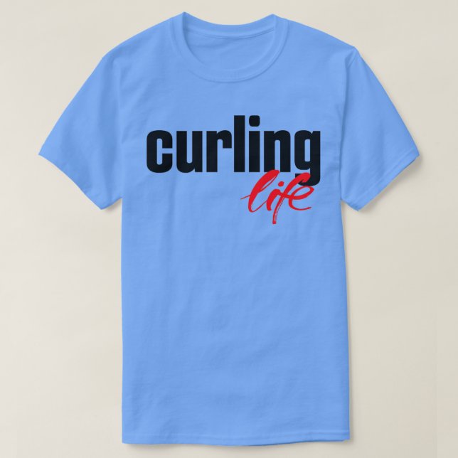 Camiseta Curling Life Winter Sports (Frente do Design)