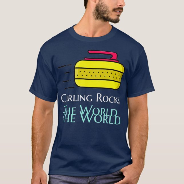 Camiseta Curling Rocks the World (Frente)
