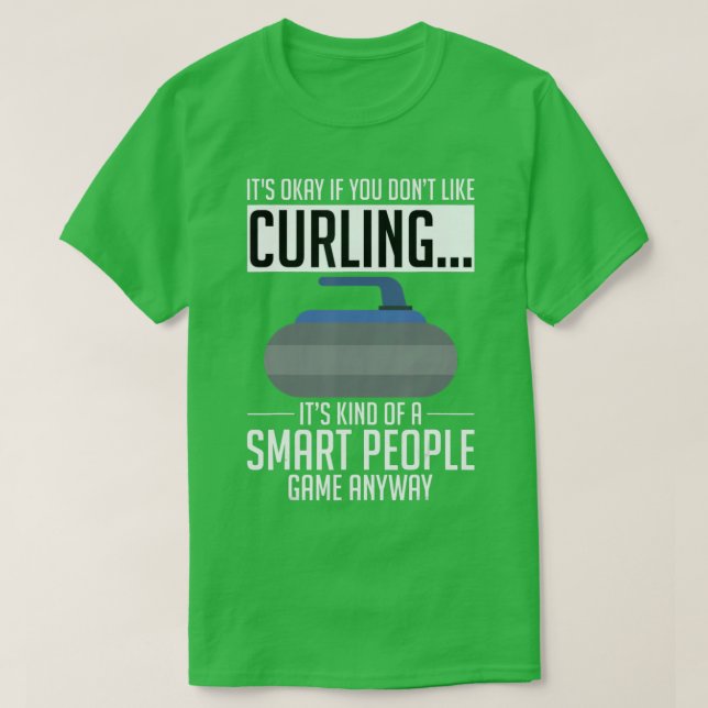Camiseta Curling Sport Curling É Ok Se Você Gosta De Curl (Frente do Design)