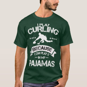 Camiseta Curling Team Winter Sports Curling Player