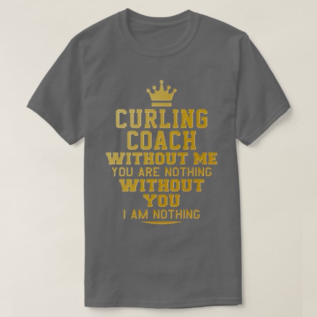 Camiseta Curling treinador (Frente do Design)