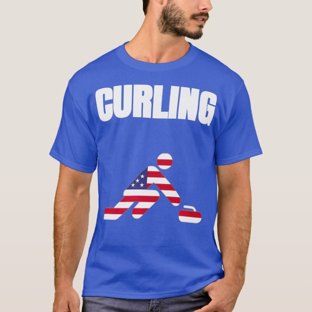 Camiseta Curling USA 2021 Flag Shirr Tokyo 2021 Summer (Frente)