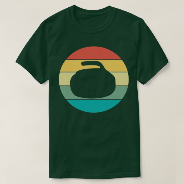Camiseta Curling Vintage Retro Design Belo Curler Desi (Frente do Design)