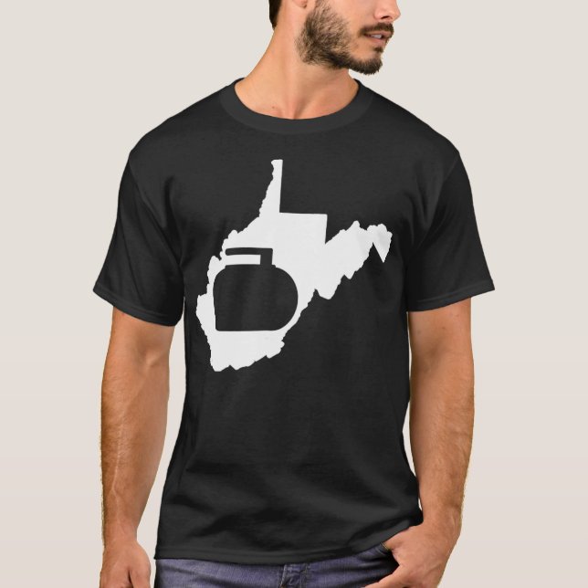 Camiseta Curling West Virginia (Frente)