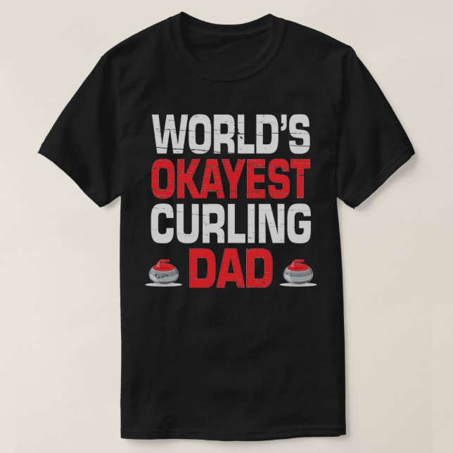 Camiseta Curling Worlds Okayest Curling Pai (Frente do Design)