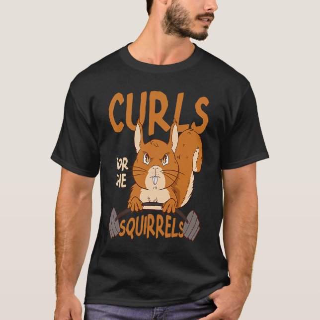 Camiseta Curls For The Squirrels Small Animal Squirrel (Frente)