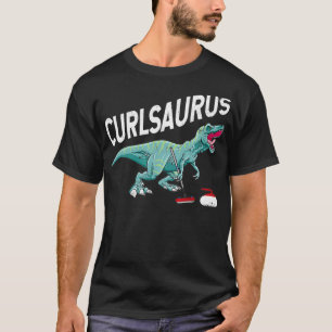Camiseta Curlsaurus Curling Saurus Dinossaur Curling Iron