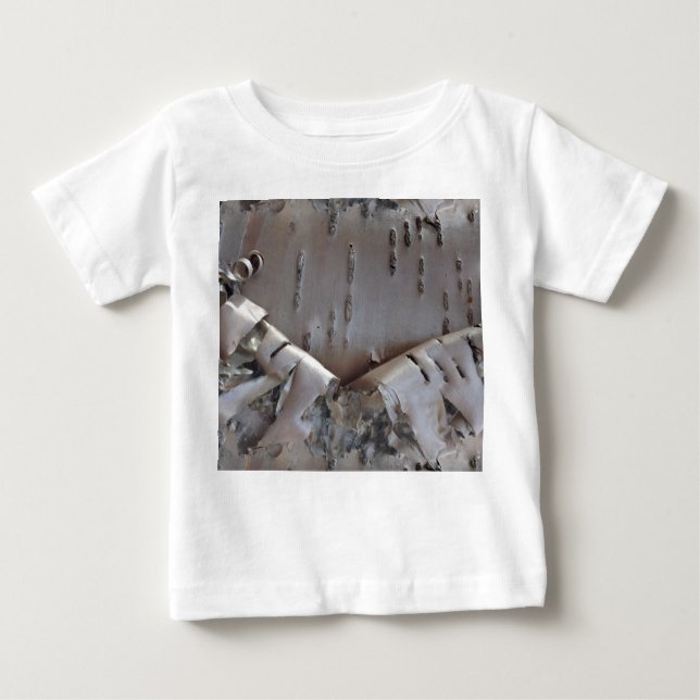 Camiseta Curly Birch Bark Tree Rustic (Frente)