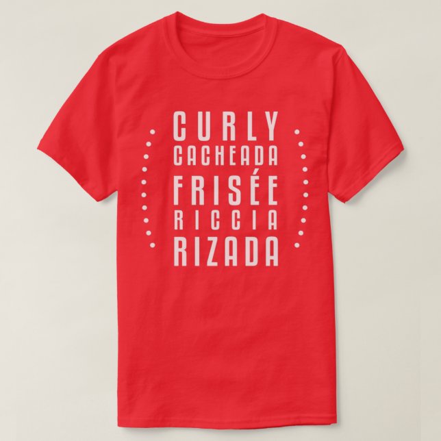 Camiseta Curly Cacheada Frise Riccia Rizada Hair (Frente do Design)