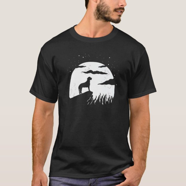 Camiseta Curly-Coated Retriever and Mountain Premium (Frente)
