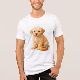 Camiseta Curly Cue - Poodle Puppy com Plush Ring Toy