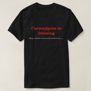 Camiseta Curmudgeon Training with Anti-Social Tendentions D