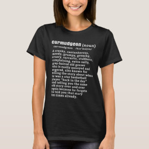 Camiseta Curmudgeon (versão bysketbyll) Diversão Cidadão Ma