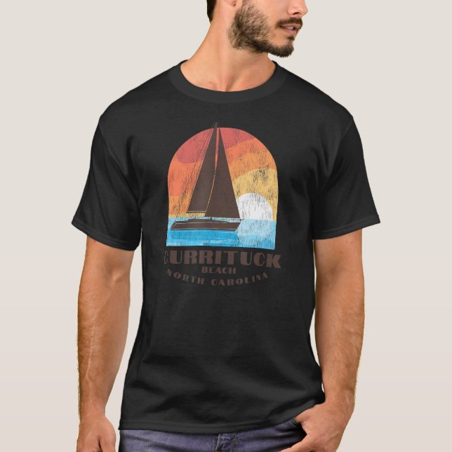 Camiseta Currituck Beach, NC Vacationboating Sunris (Frente)