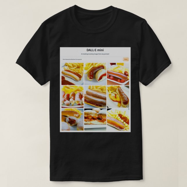 Camiseta curry de Berlim (Frente do Design)
