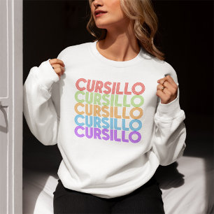 Camiseta Cursillo Colorido Pilha Arco-Íris DeColores
