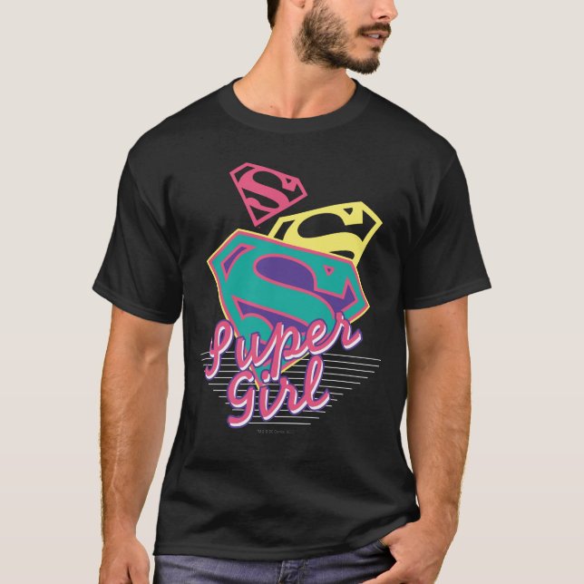 Camiseta Cursive de Supergirl (Frente)