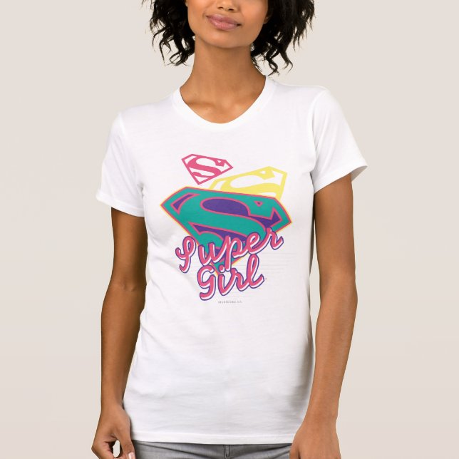 Camiseta Cursive de Supergirl (Frente)