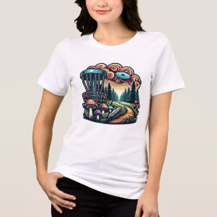 Camiseta Curso de Cogumelos Retro e Golfe Disco Ai Art