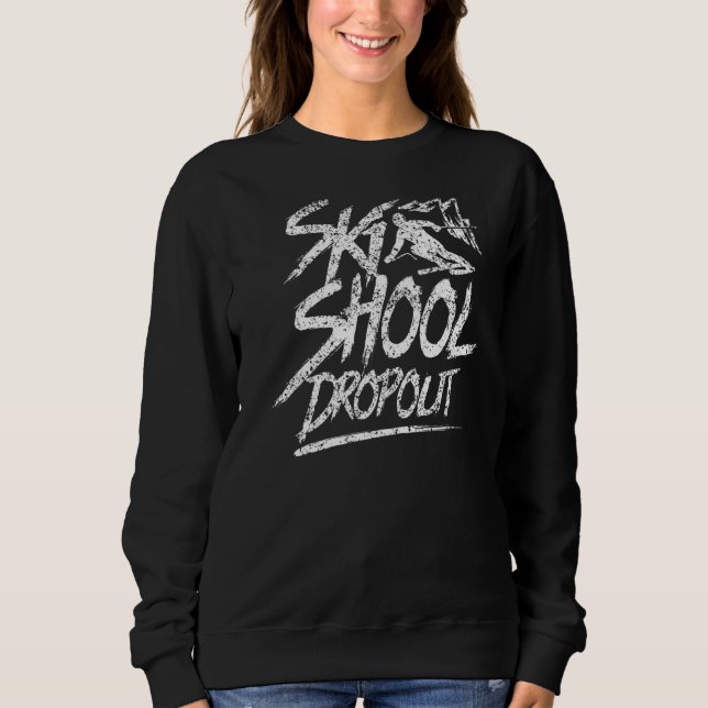 Camiseta Curso de esqui de instrutor de esqui de esqui de e (Frente)