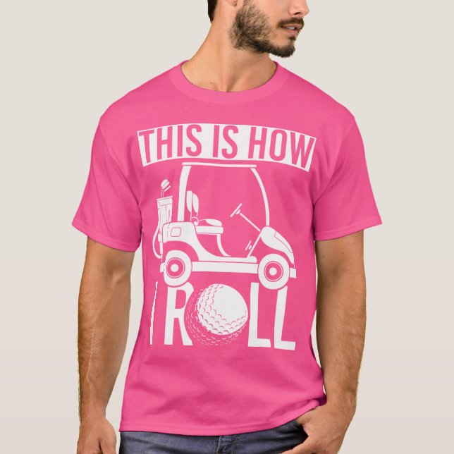 Camiseta Curso de Golfe Engraçado Cl de Golfe Carrinho de G (Frente)