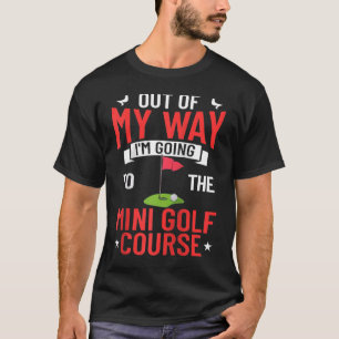 Camiseta Curso De Jogador De Golfe Miniatura De MiniGolfe N