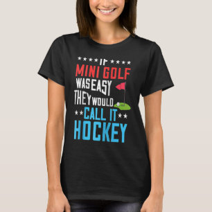 Camiseta Curso De Jogador De Golfe Miniatura De MiniGolfe N