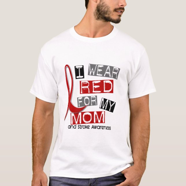 Camiseta Curso EU VISTO o VERMELHO PARA MINHA MAMÃ 37 (Frente)