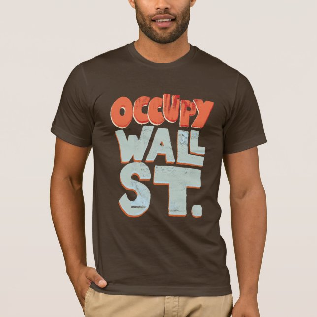 Camiseta curta de Canvas de Bella, OCCUPY, de uso  (Frente)