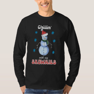 Camiseta Curtindo com meus Snowmies