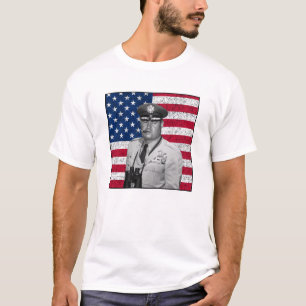 Camiseta Curtis Lemay e a bandeira dos E.U.