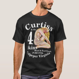 Camiseta Curtiss & The 4 Skins Band Culpeper Virginia 2046