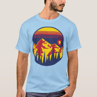 Camiseta Curto-Capa dos céus de Colorado