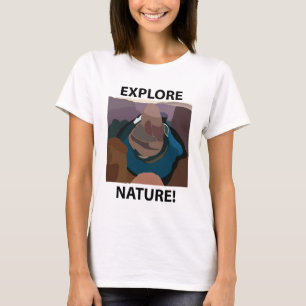 Camiseta Curva do Horseshoe Bend Explorar a Natureza Horses