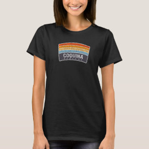 Camiseta Curva do nascer do sol da praia de Coquina NC Vaca
