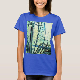Camiseta Curvas azuis