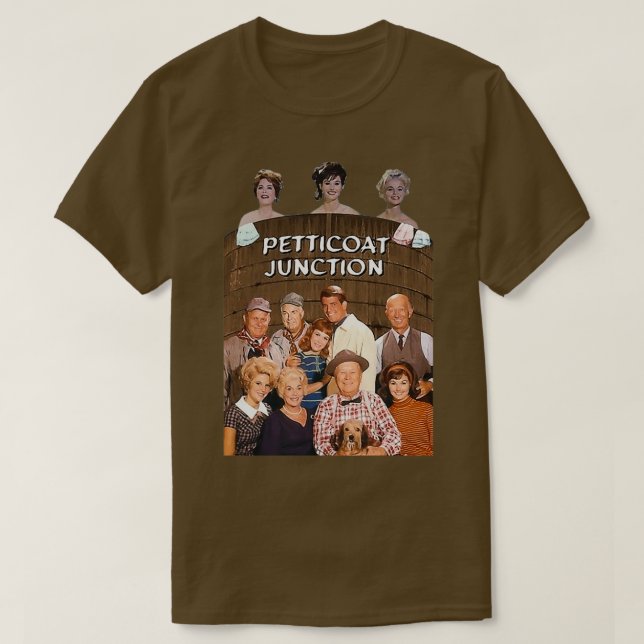 Camiseta Curvas de junção de peticoat e tributo de retrô  (Frente do Design)