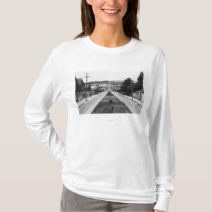 Camiseta Curvatura norte, fotografia da opinião da cidade