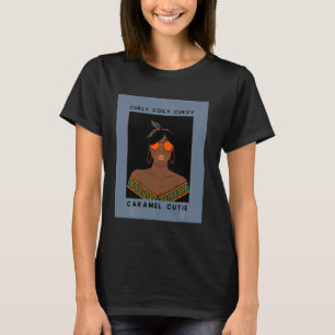 Camiseta Curvy Curvy Caramel Cutie Black Pride Para A Wo