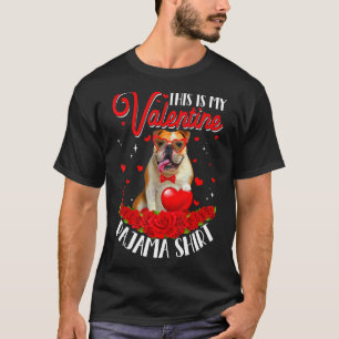 Camiseta Custa Este É O Meu Namorados Pajama English Buldog