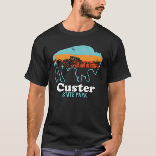 Camiseta Custer State Park Retro South Dakota Bison