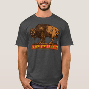 Camiseta Custer State Park Vintage Buffalo Souvenir