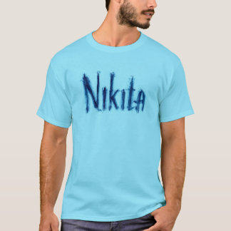 Camiseta Custo de Arte de Roteiro Personalizado "Nikita" Es
