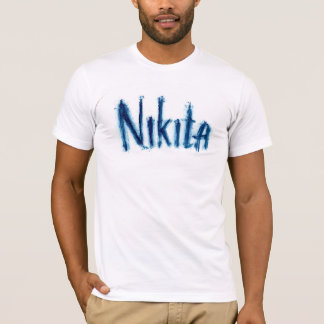 Camiseta Custo de Arte de Roteiro Personalizado "Nikita" Es