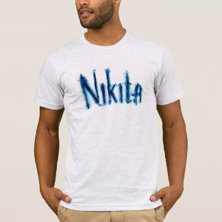 Camiseta Custo de Arte de Roteiro Personalizado "Nikita" Es