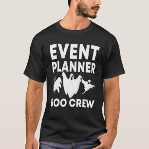Camiseta Custo de Halloween do Boo Crew do Planejador de Ev