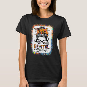 Camiseta Custo de Higienista Dental Descolorida Coque Desgr