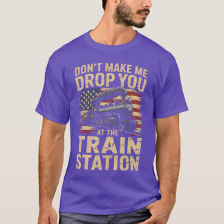 Camiseta Custo do Condutor da Estação de Trem Yellowstoneak