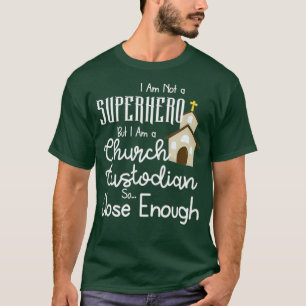 Camiseta Custódia Da Igreja Não É Um Engraçado Superher